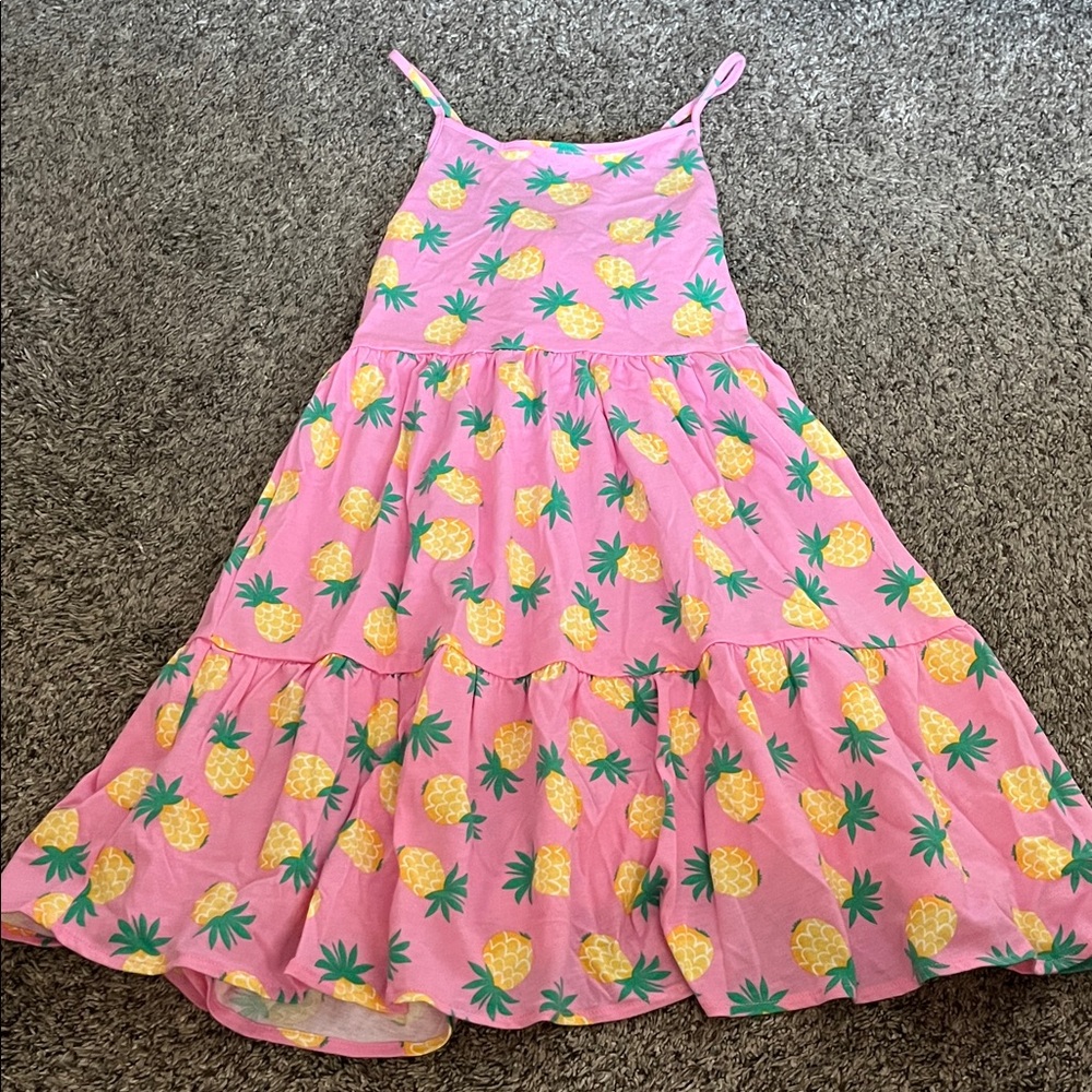 Place Pink Dress with Pineapple Design